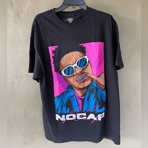 No Cap Black T Shirt Size Large